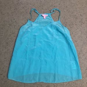 EUC Lilly Pulitzer Silk Dusk Tank Top size small